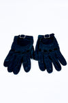Gants noirs faux cuir perforés seconde main - Autres- La Penderie du Paradis