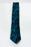 Cravate noire et turquoise motif Paisley - Zen for Men - La Penderie du Paradis ?