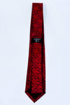 Cravate étroite rouge et noire-Skinny Ties-La Penderie du Paradis 🕊