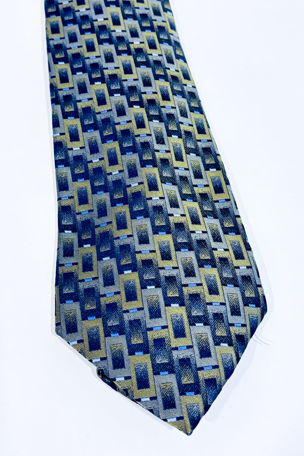 Cravate verte à motifs seconde main - Van Heusen- La Penderie du Paradis