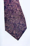 Cravate brune motifs Paisley-Jorsyth-La Penderie du Paradis 🕊
