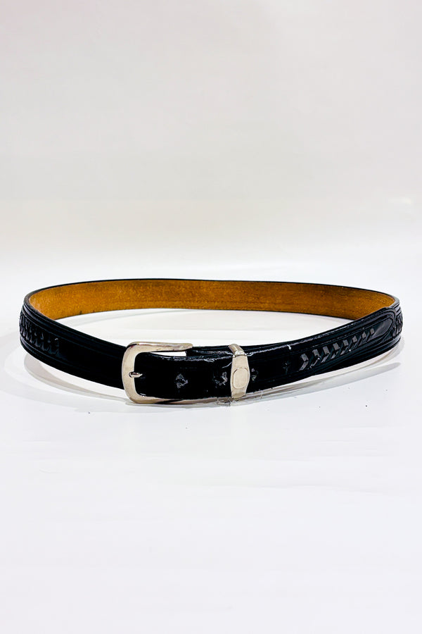 Ceinture noire en cuir (xl) - Homme seconde main - Autres- La Penderie du Paradis