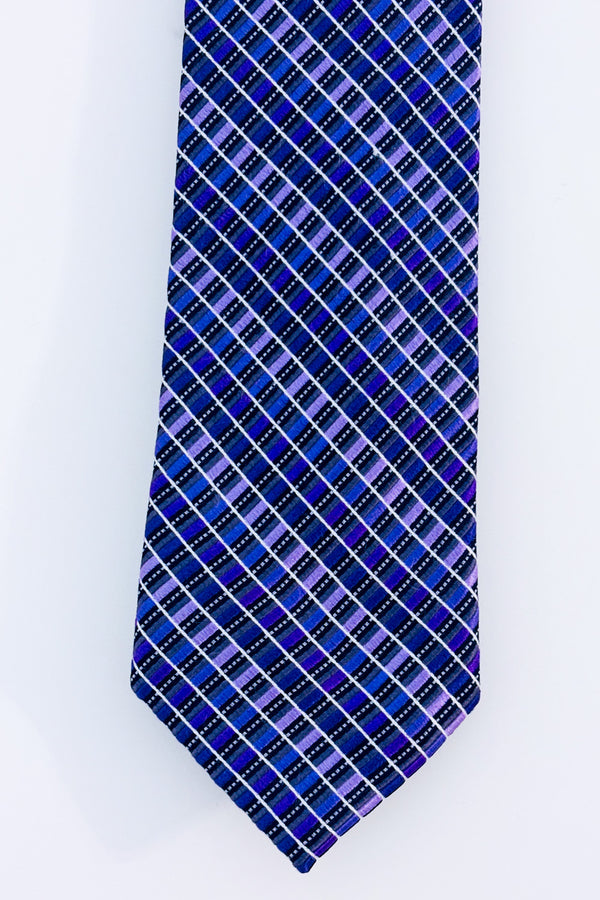 Purple checked tie - Men