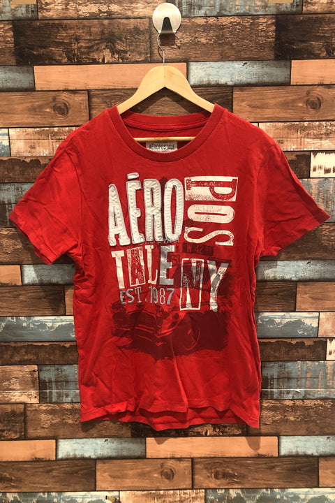T-shirt rouge avec imprimé (l) - Homme seconde main Aeropostale   