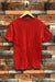 T-shirt rouge avec imprimé (l) - Homme