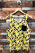 Camisole jaune fluo motif camouflage (m) - Homme
