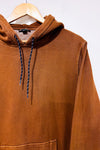 Chandail en coton ouate brun à capuchon (m) - Homme-Frank & Oak-La Penderie du Paradis 🕊