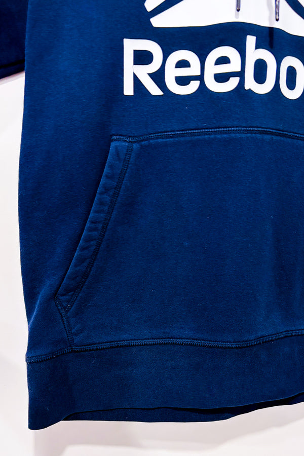 Chandail marine en coton ouaté - Homme seconde main - Reebok- La Penderie du Paradis