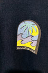 T-shirt noir avec palmier - Homme seconde main - Billabong- La Penderie du Paradis