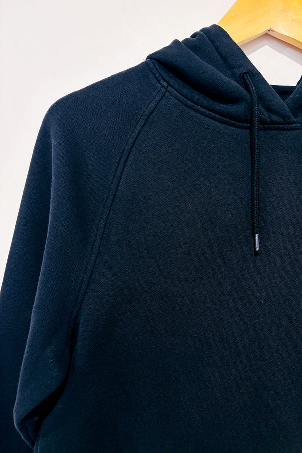 Chandail en coton ouaté noir avec capuchon - Homme seconde main - Ripzone- La Penderie du Paradis