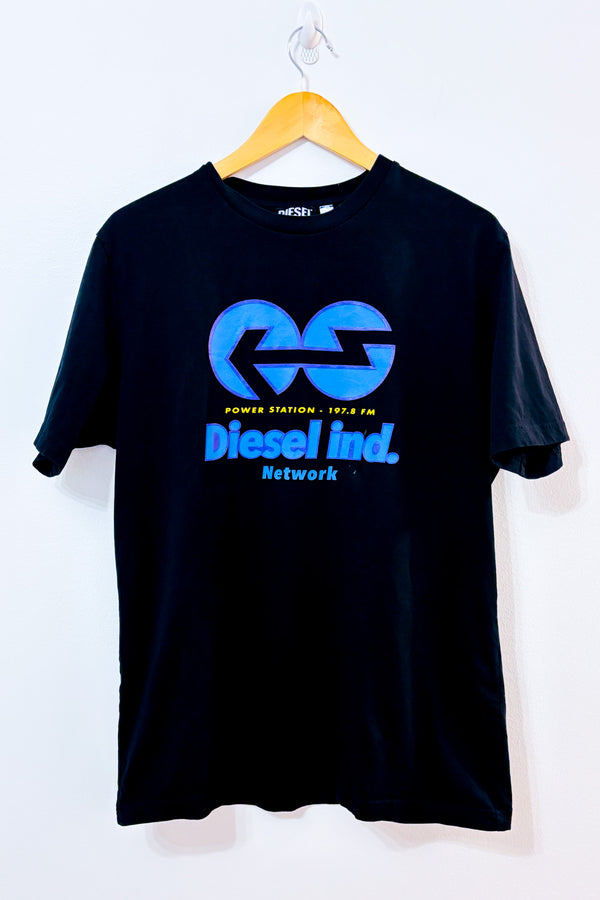 T-shirt noir Diesel Ind. Power Station seconde main - Diesel- La Penderie du Paradis