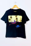 T-shirt noir graphique 'Hotel California' seconde main - Rock Off- La Penderie du Paradis