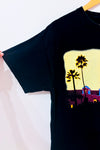 T-shirt noir graphique 'Hotel California' seconde main - Rock Off- La Penderie du Paradis