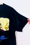 T-shirt noir graphique 'Hotel California' seconde main - Rock Off- La Penderie du Paradis