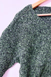 Chandail vert chiné en tricot - Homme seconde main - Hawalili- La Penderie du Paradis