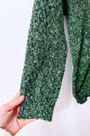 Chandail vert chiné en tricot - Homme seconde main - Hawalili- La Penderie du Paradis