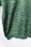 Chandail vert chiné en tricot - Homme seconde main - Hawalili- La Penderie du Paradis