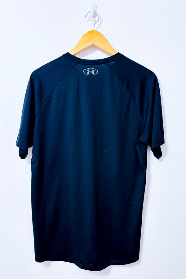 T-shirt de sport noir seconde main - Under Armour- La Penderie du Paradis
