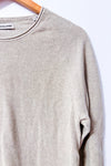 Chandail beige en tricot texturé à col rond seconde main - Jack & Jones- La Penderie du Paradis