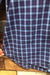 Chemise mauve et bleue à carreaux (m) - Homme