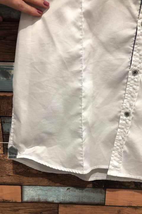 Chemise blanche texturé (l) - Homme seconde main Orvieto   