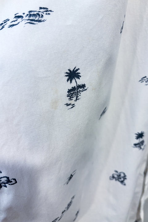 Chemise blanche motif palmiers (xxl) - Homme seconde main Reef   