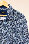 Chemise marine fleurie (xl) - Homme-AKA-La Penderie du Paradis 🕊
