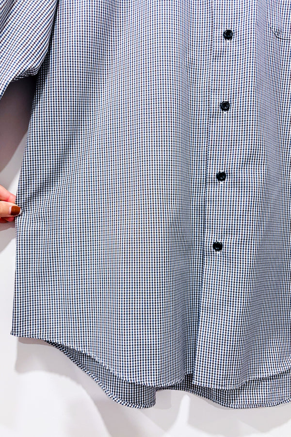 Chemise bleue et rouge à petits carreaux (xl) - Homme *-Pronto Uomo-La Penderie du Paradis 🕊