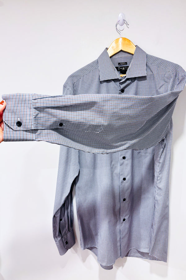 Chemise bleue et rouge à petits carreaux (xl) - Homme *-Pronto Uomo-La Penderie du Paradis 🕊