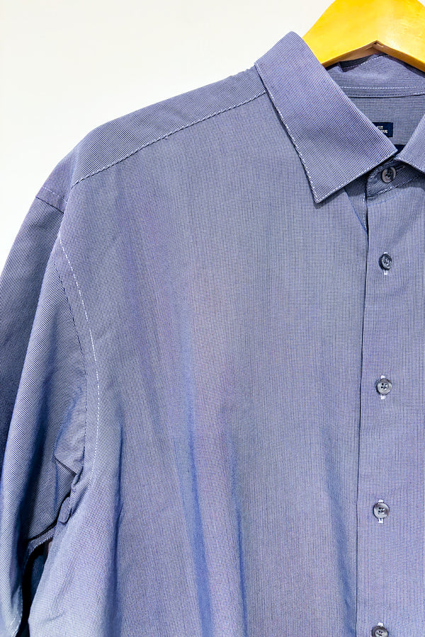 Chemise bleue à petits carreaux (xl) - Homme *-Joseph & Feiss-La Penderie du Paradis 🕊