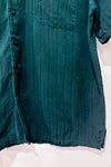 Chemise vert forêt en soie - Homme seconde main - Croft & Barrow- La Penderie du Paradis