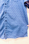 Chemise bleue motif Paisley - Homme seconde main - Vincent D'Amérique- La Penderie du Paradis