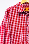 Chemise rouge à carreaux - Homme seconde main - Joe Fresh- La Penderie du Paradis