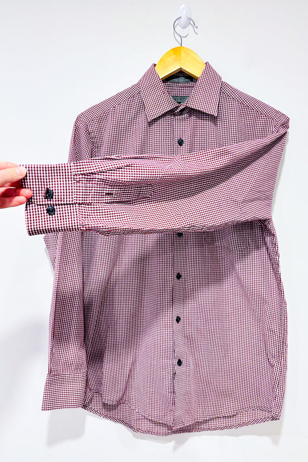 Chemise gingham rouge - Homme* seconde main - Protocol- La Penderie du Paradis