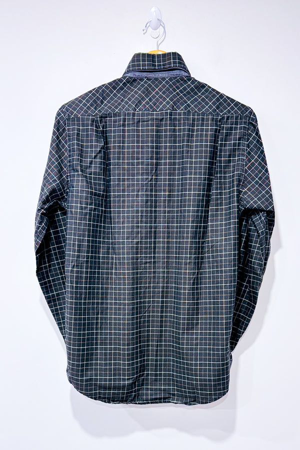 Chemise kaki à carreaux - Homme* seconde main - Paoletti- La Penderie du Paradis