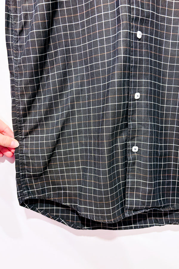 Chemise kaki à carreaux - Homme* seconde main - Paoletti- La Penderie du Paradis