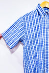 Chemise bleue à carreaux - Homme seconde main - Kirkland- La Penderie du Paradis