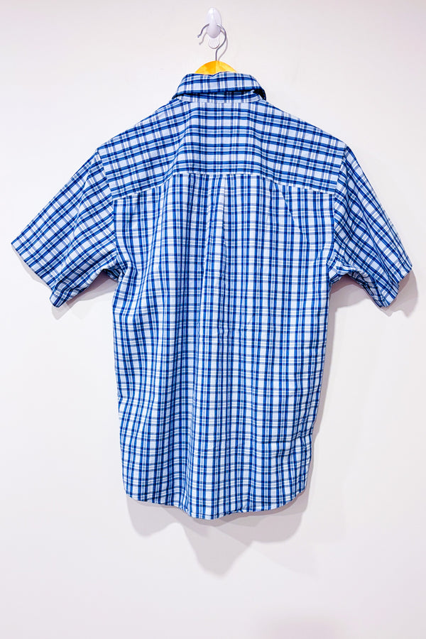 Chemise bleue à carreaux - Homme seconde main - Kirkland- La Penderie du Paradis