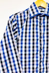 Chemise bleue à carreaux - Homme* seconde main - Palenzo- La Penderie du Paradis