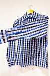 Chemise bleue à carreaux - Homme* seconde main - Palenzo- La Penderie du Paradis