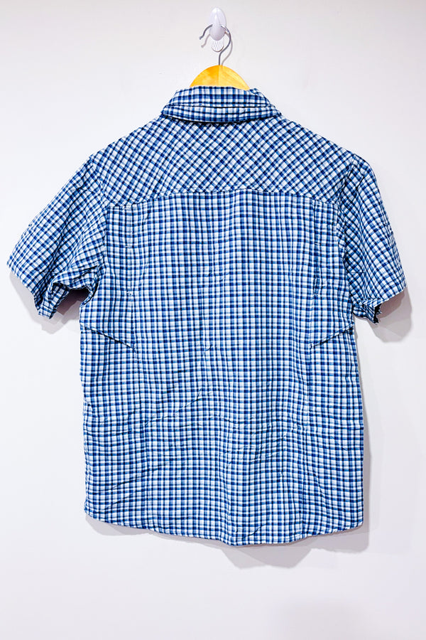 Chemise bleue et blanche à carreaux - Homme seconde main - Columbia- La Penderie du Paradis