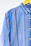 Chemise bleue rayée - Homme seconde main - Dockers- La Penderie du Paradis