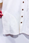 Chemise crème avec capuchon - Homme seconde main - Equinoxe- La Penderie du Paradis