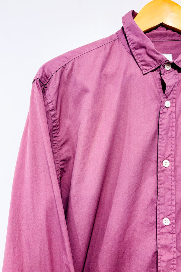 Chemise rose-mauve en coton - Homme seconde main - Frank & Oak- La Penderie du Paradis