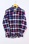 Chemise en flanelle bleue et rouge à carreaux seconde main - Jachs New York- La Penderie du Paradis