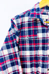Chemise en flanelle bleue et rouge à carreaux seconde main - Jachs New York- La Penderie du Paradis