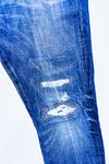 Jeans bleu foncé effet usé jambe droite (m) - Homme-Ralph Lauren-La Penderie du Paradis 🕊