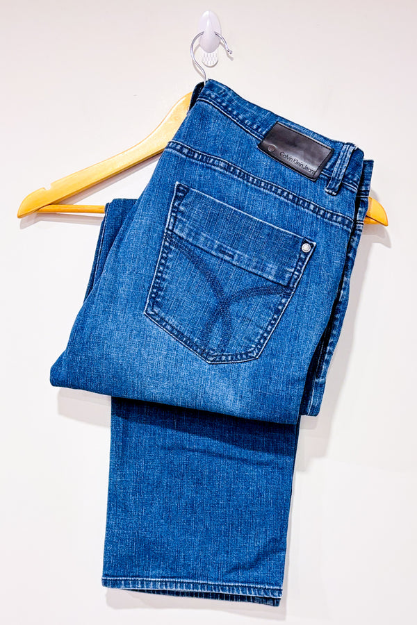 Jeans bleu pâle délavé (xl) - Homme-Calvin Klein-La Penderie du Paradis 🕊