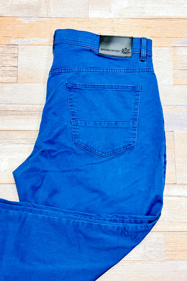 Pantalon chino bleu - Homme seconde main - English Laundry- La Penderie du Paradis