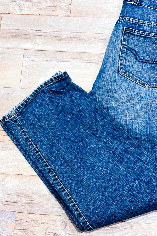 Jeans bleu jambe droite - Homme seconde main - Chaps- La Penderie du Paradis
